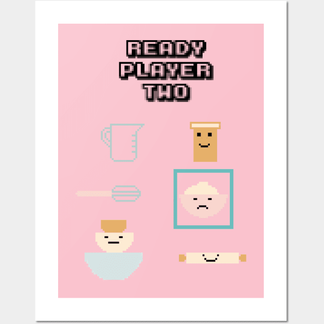 Ready Player Retro Gamer (Black) Pink Wall Art by The Lily and The Lark